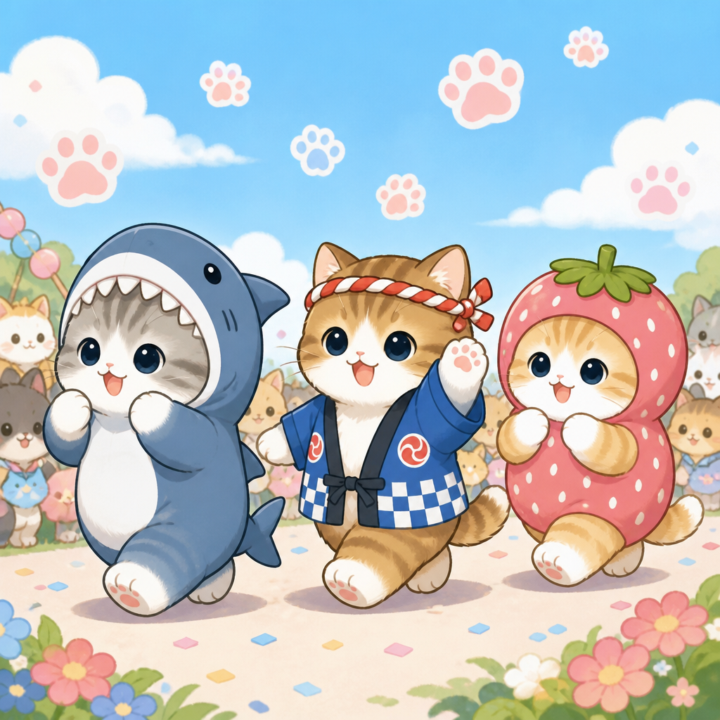 Costume cat parade